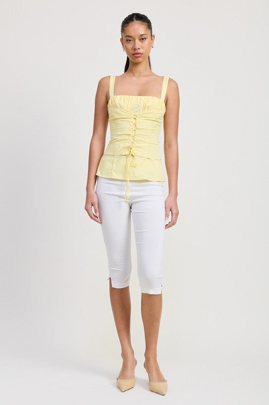 SQAURE NECK CORSET TOP-Charmful Clothing Boutique