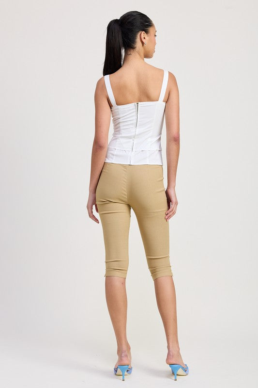 SQAURE NECK CORSET TOP-Charmful Clothing Boutique