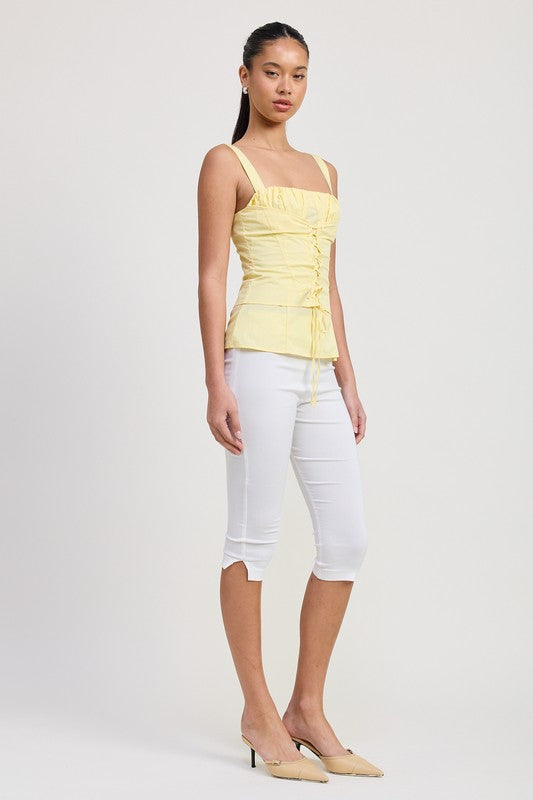 SQAURE NECK CORSET TOP-Charmful Clothing Boutique