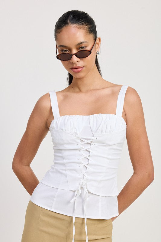 SQAURE NECK CORSET TOP-Charmful Clothing Boutique