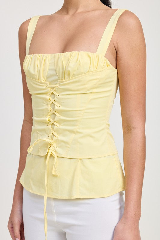 SQAURE NECK CORSET TOP-Charmful Clothing Boutique