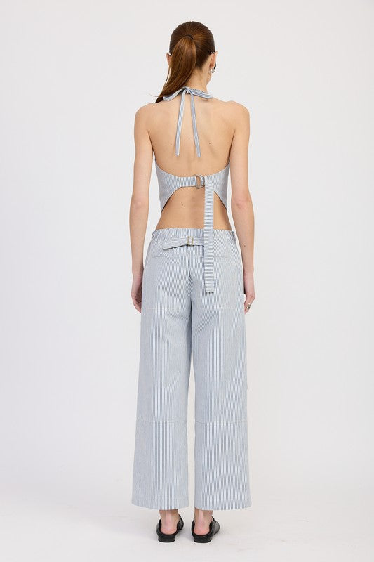 HALTER NECK BUSTIER TOP-Charmful Clothing Boutique