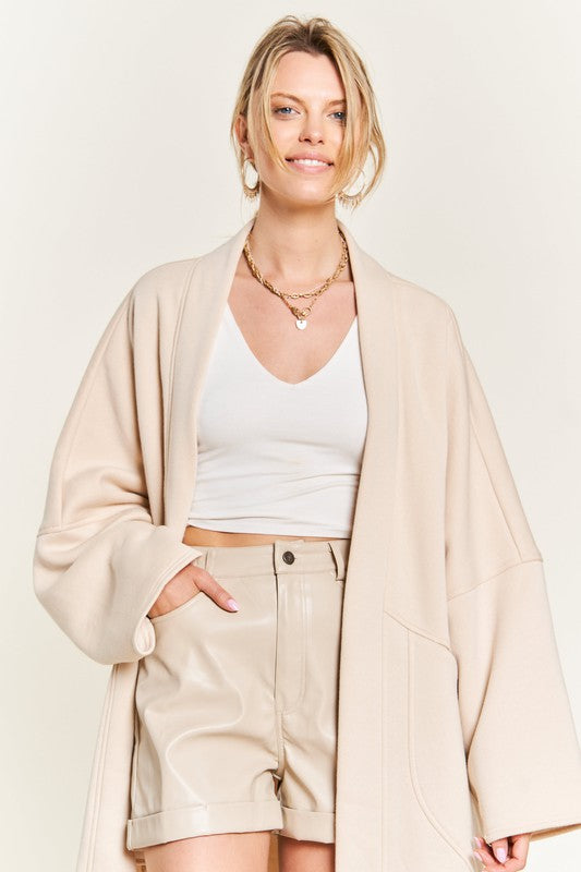 OVERSIZED KNIT CARDIGAN PLUS JJO5013P-Charmful Clothing Boutique