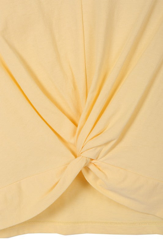 SS twisted top-Charmful Clothing Boutique