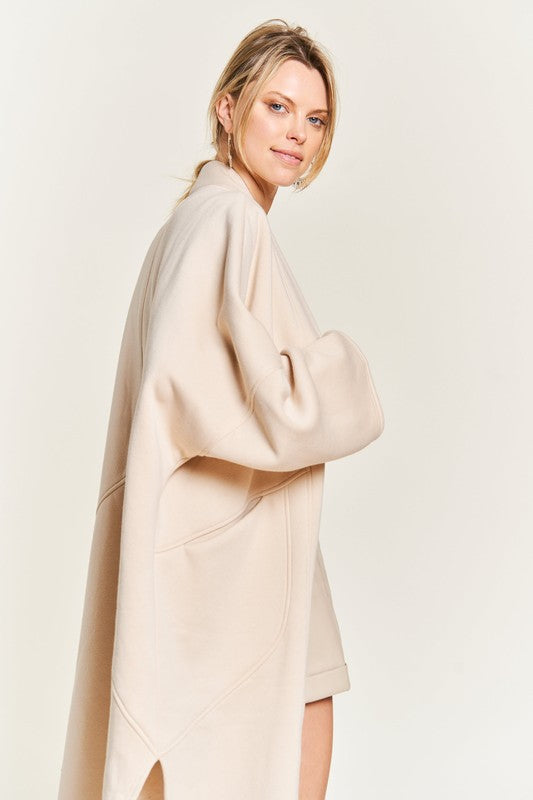OVERSIZED KNIT CARDIGAN PLUS JJO5013P-Charmful Clothing Boutique