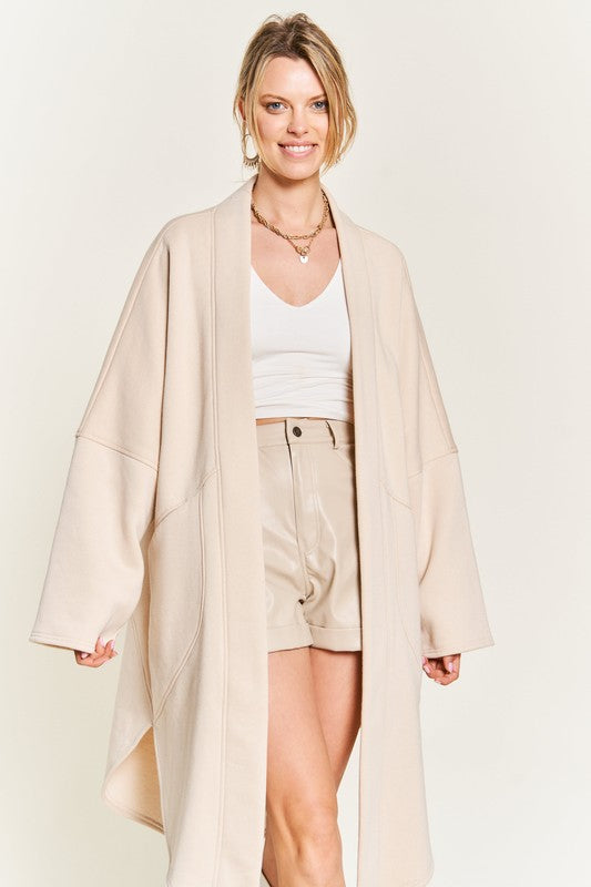 OVERSIZED KNIT CARDIGAN PLUS JJO5013P-Charmful Clothing Boutique