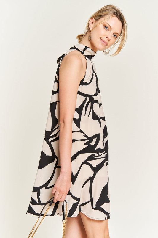 Resort style halter neck short sundress PLUS-Charmful Clothing Boutique