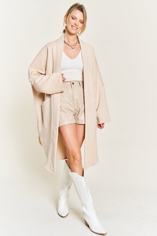 OVERSIZED KNIT CARDIGAN PLUS JJO5013P-Charmful Clothing Boutique