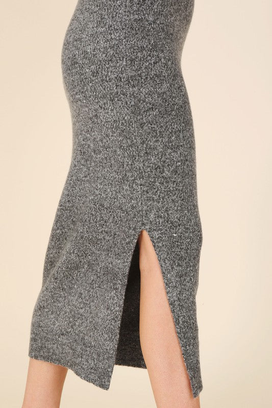 V-Neck Sweater Maxi Dress-Charmful Clothing Boutique