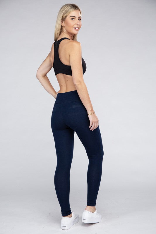 Active Leggings Featuring Concealed Pockets-Charmful Clothing Boutique
