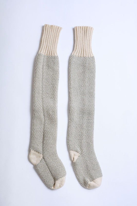 Knitted Lounge Socks-Charmful Clothing Boutique
