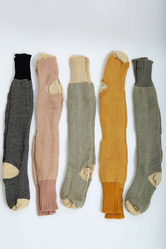 Knitted Lounge Socks-Charmful Clothing Boutique