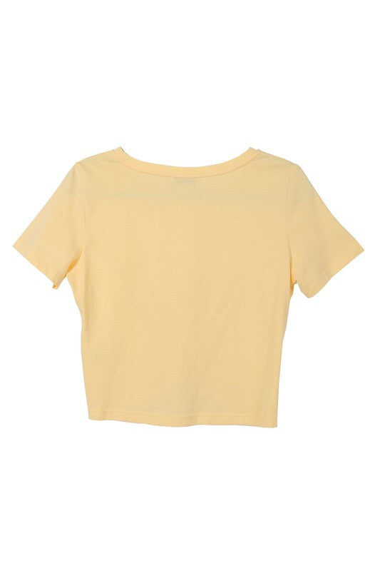 SS twisted top-Charmful Clothing Boutique