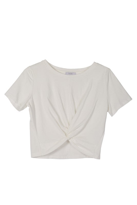 SS twisted top-Charmful Clothing Boutique