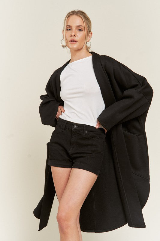 OVERSIZED KNIT CARDIGAN PLUS JJO5013P-Charmful Clothing Boutique