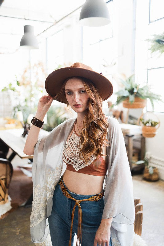 Crochet Lace High Neck Bralette-Charmful Clothing Boutique