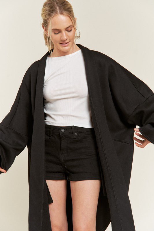 OVERSIZED KNIT CARDIGAN PLUS JJO5013P-Charmful Clothing Boutique