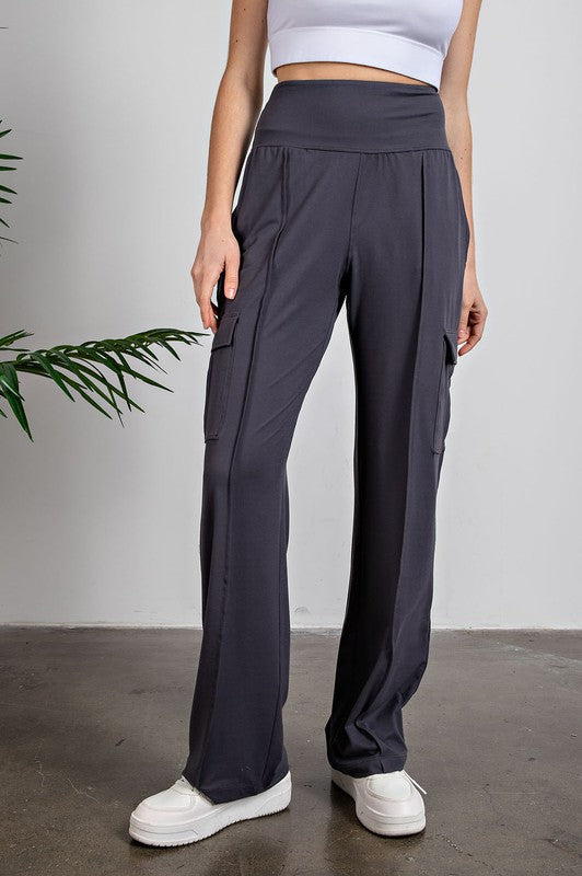 Butter Straight Leg Cargo Pants-Charmful Clothing Boutique