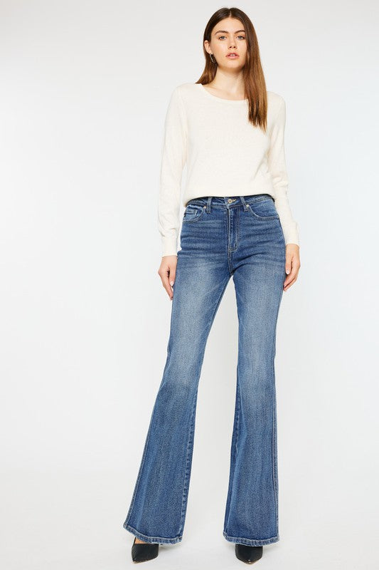 Kan Can High Rise Flare Jeans-Charmful Clothing Boutique