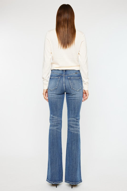 Kan Can High Rise Flare Jeans-Charmful Clothing Boutique