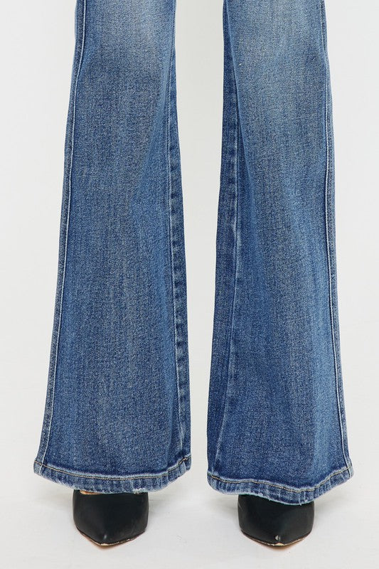 Kan Can High Rise Flare Jeans-Charmful Clothing Boutique