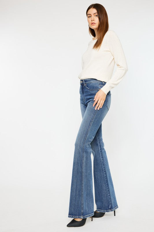 Kan Can High Rise Flare Jeans-Charmful Clothing Boutique