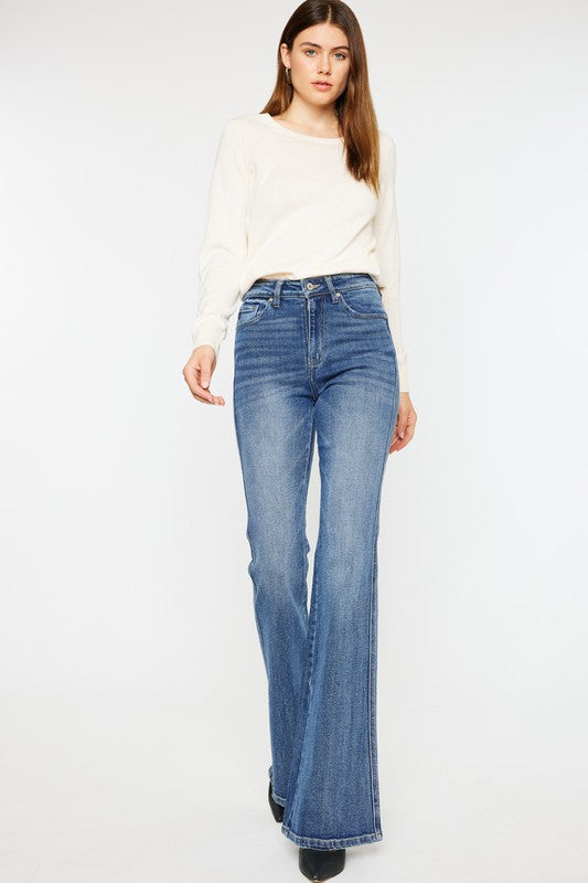 Kan Can High Rise Flare Jeans-Charmful Clothing Boutique