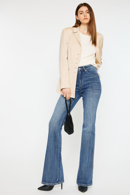 Kan Can High Rise Flare Jeans-Charmful Clothing Boutique