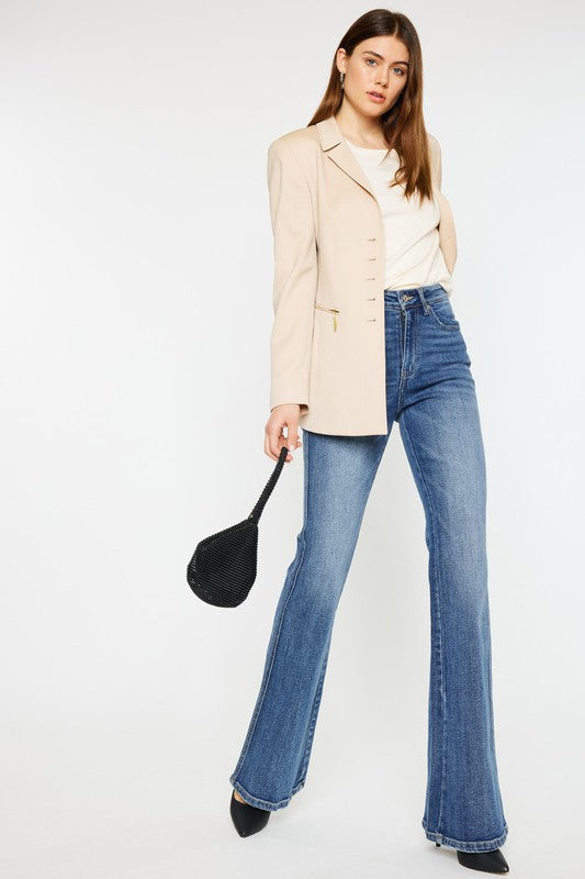 Kan Can High Rise Flare Jeans-Charmful Clothing Boutique