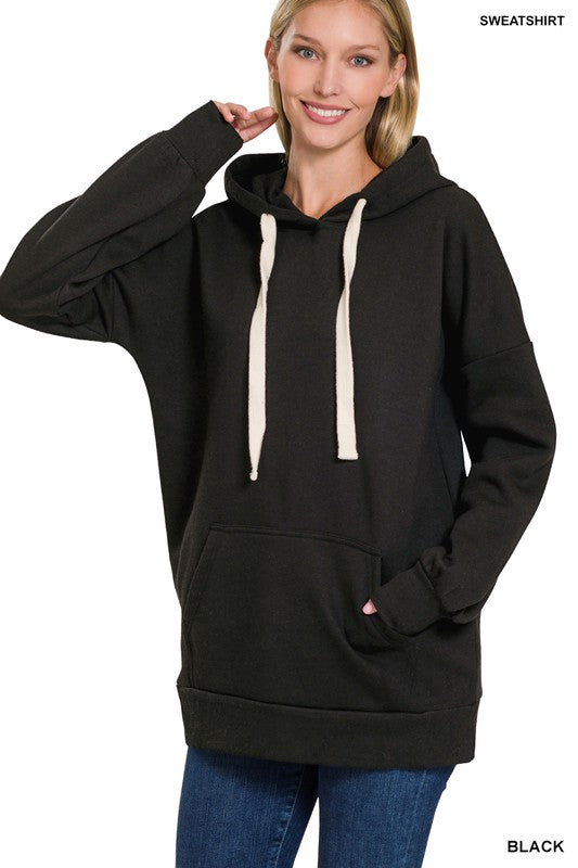 Oversized Hoodie Longline Sweatshirt-Charmful Clothing Boutique