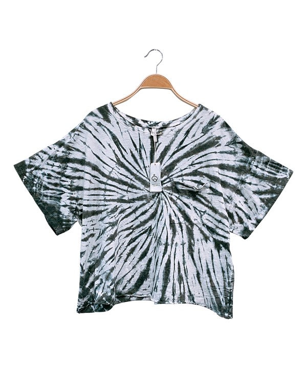 TWIST COTTON TIE DYE T-Charmful Clothing Boutique