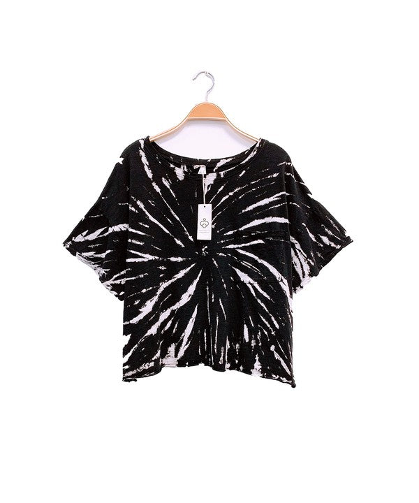 TWIST COTTON TIE DYE T-Charmful Clothing Boutique