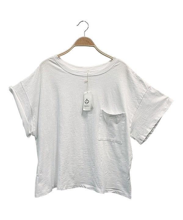 POCKET OVERSIZE CROP T-Charmful Clothing Boutique