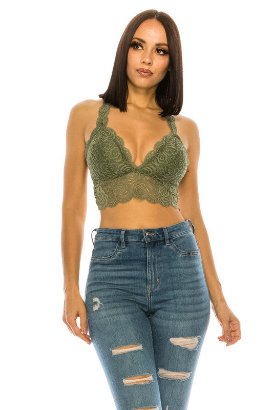 Lace Crop Top-Charmful Clothing Boutique