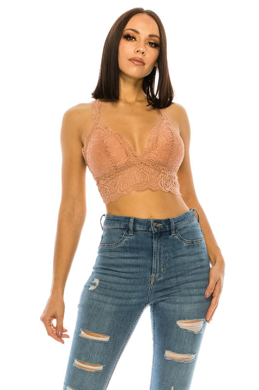 Lace Crop Top-Charmful Clothing Boutique