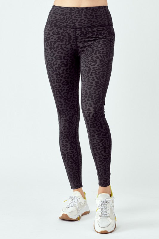 Black Leopard Leggings-Charmful Clothing Boutique