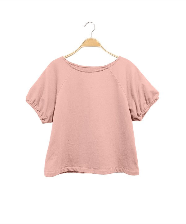 HEMP BALLOON SLV TOP-Charmful Clothing Boutique