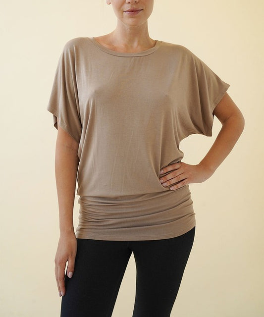 BAMBOO CREW NECK TUNIC-Charmful Clothing Boutique