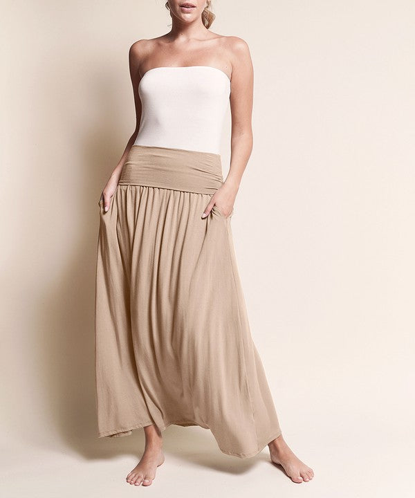 BAMBOO YOGA MAXI SKIRT-Charmful Clothing Boutique