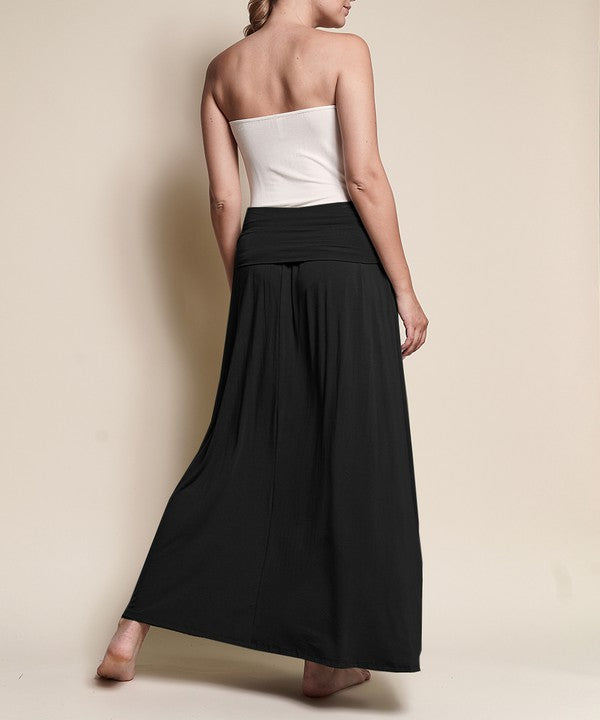 BAMBOO YOGA MAXI SKIRT-Charmful Clothing Boutique