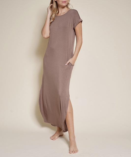 BAMBOO MAXI DRESS-Charmful Clothing Boutique