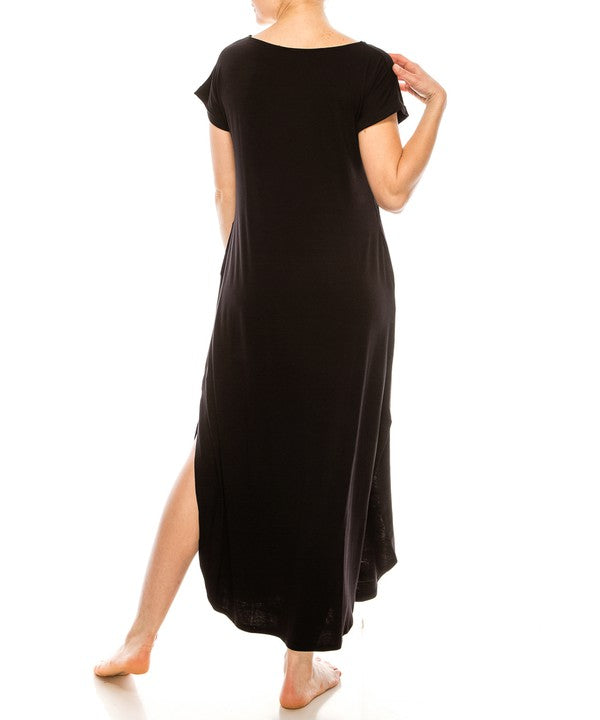 BAMBOO MAXI DRESS-Charmful Clothing Boutique