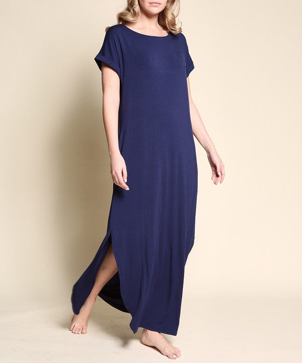 BAMBOO MAXI DRESS-Charmful Clothing Boutique