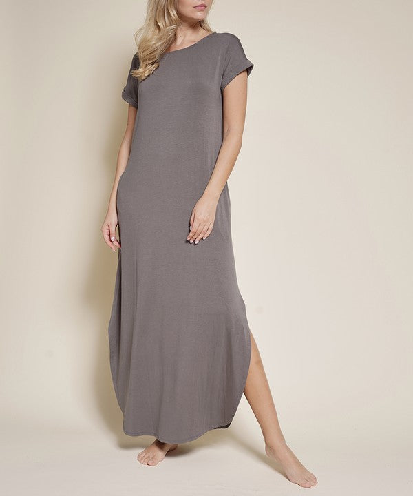 BAMBOO MAXI DRESS-Charmful Clothing Boutique