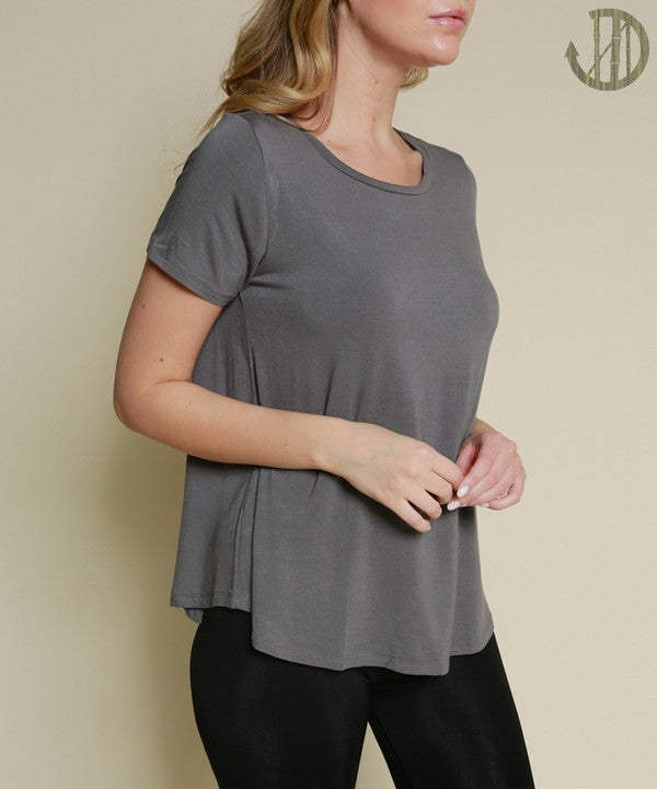 BAMBOO RELAX FIT CLASSIC TOP-Charmful Clothing Boutique