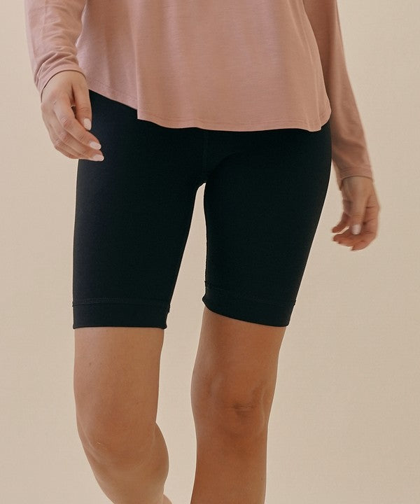 BAMBOO COTTON BIKE LEGGINGS-Charmful Clothing Boutique