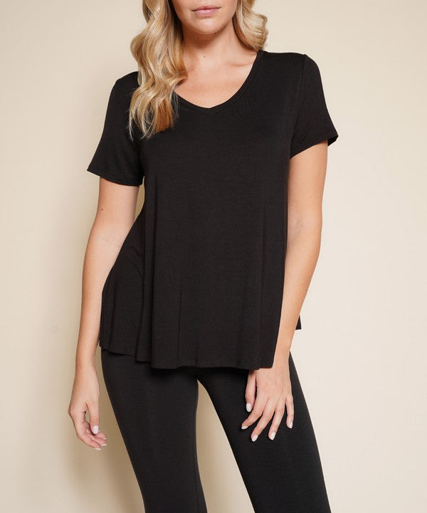 Bamboo Classic V Top-Charmful Clothing Boutique