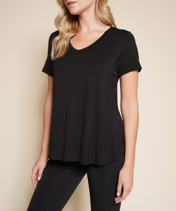 Bamboo Classic V Top-Charmful Clothing Boutique