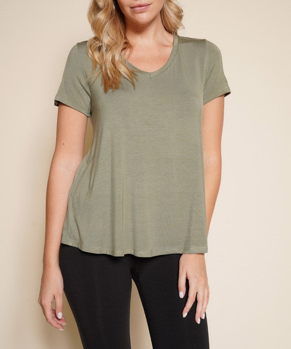 Bamboo Classic V Top-Charmful Clothing Boutique