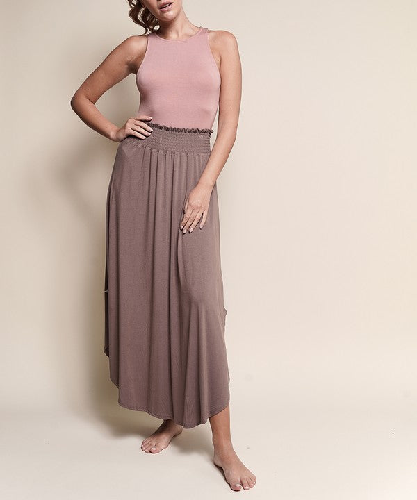 Bamboo maxi skirt NEW-Charmful Clothing Boutique